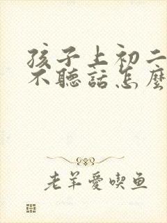 孩子上初二叛逆不听话怎么办