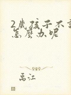 2岁孩子不说话怎么办呢