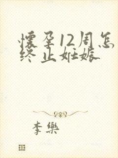 怀孕12周怎样终止妊娠