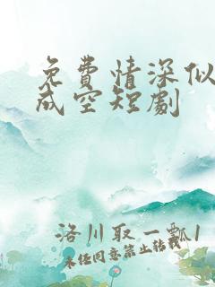 免费情深似海终成空短剧