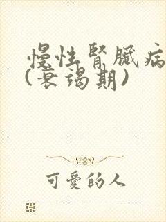 慢性肾脏病4期(衰竭期)