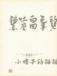 猫吐白色的液体怎么回事儿