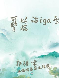 可以治iga型肾病