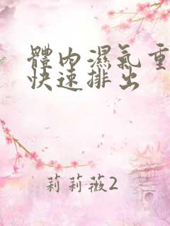 体内湿气重如何快速排出