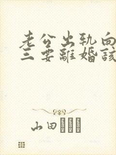 老公出轨向着小三要离婚该怎么办