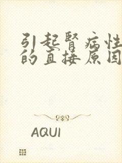 引起肾病性水肿的直接原因是