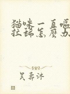 猫咪一直呕吐还拉稀怎么办