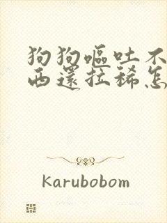 狗狗呕吐不吃东西还拉稀怎么办