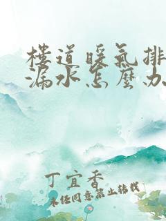 楼道暖气排气阀漏水怎么办