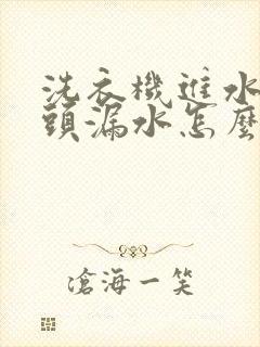 洗衣机进水管接头漏水怎么办