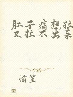 肚子痛想拉大便又拉不出来怎么办