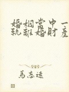 婚姻当中一方出轨离婚财产如何分配