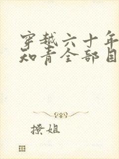 穿越六十年代小知青全部目录