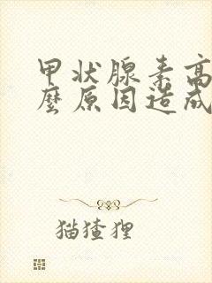 甲状腺素高是什么原因造成的怎么治疗