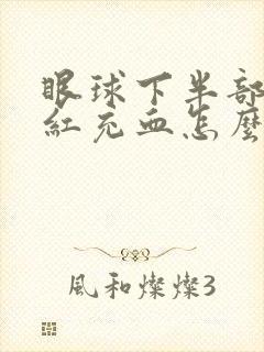 眼球下半部分发红充血怎么回事