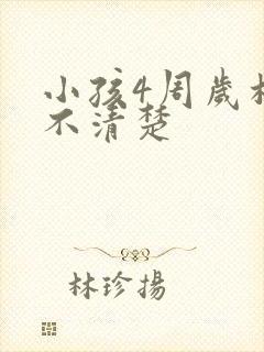 小孩4周岁构音不清楚