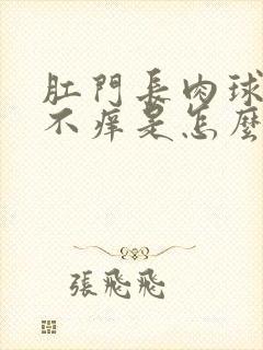 肛门长肉球不疼不痒是怎么回事