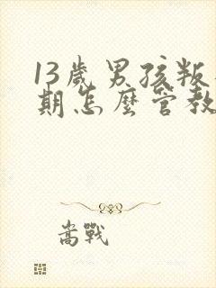 13岁男孩叛逆期怎么管教最合适