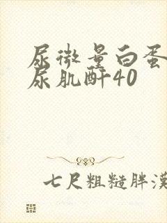 尿微量白蛋白/尿肌酐40