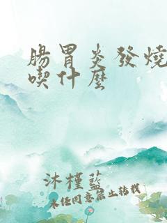 肠胃炎发烧适合吃什么