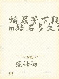 输尿管下段6mm结石多久能排出