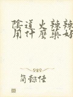 阴道火辣辣的疼用什么药好