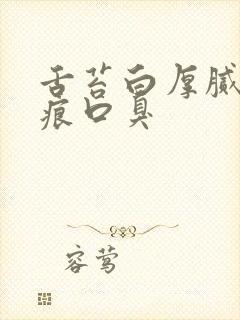 舌苔白厚腻有齿痕口臭