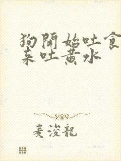 狗开始吐食物后来吐黄水