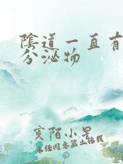 阴道一直有水样分泌物