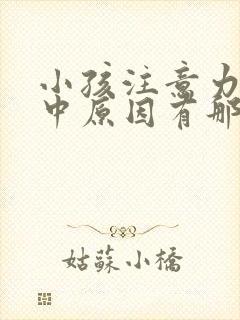 小孩注意力不集中原因有那些