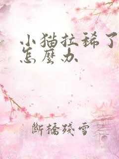 小猫拉稀了带血怎么办