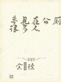 梦见在公厕小便很多人