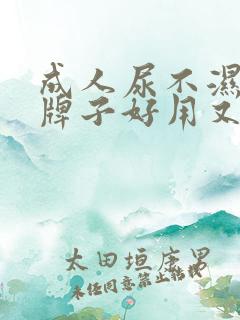 成人尿不湿哪个牌子好用又实惠