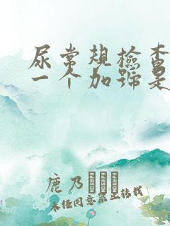 尿常规检查vc一个加号是什么意思