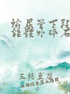 输尿管下段结石能体外碎石吗