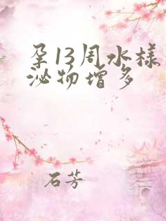 孕13周水样分泌物增多