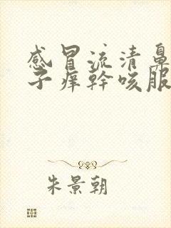 感冒流清鼻涕嗓子痒干咳服什么药