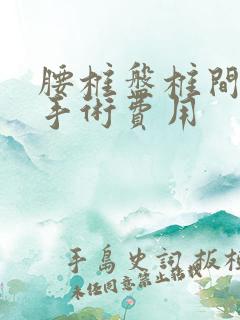 腰椎盘椎间孔镜手术费用