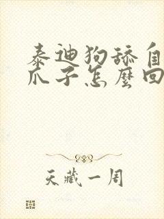 泰迪狗舔自己的爪子怎么回事