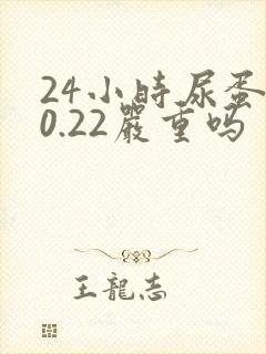 24小时尿蛋白0.22严重吗