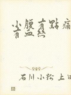 小腹有点痛白带有血丝