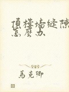 顶楼墙缝隙渗水怎么办