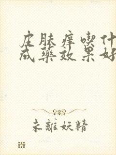 皮肤痒吃什么中成药效果好