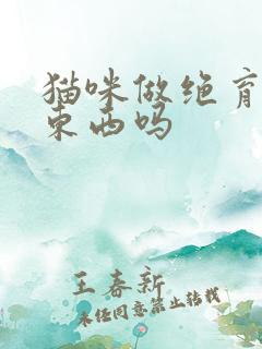 猫咪做绝育能吃东西吗