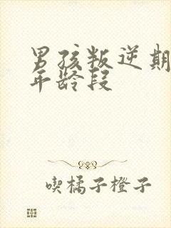 男孩叛逆期什么年龄段