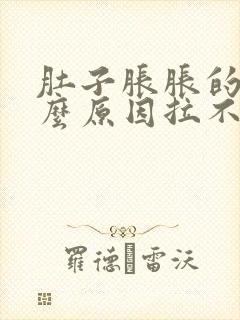 肚子胀胀的是什么原因拉不出屎