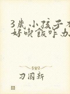 3岁小孩子不好好吃饭咋办