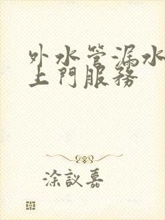 外水管漏水维修上门服务