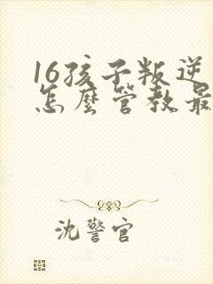 16孩子叛逆期怎么管教最合适男孩