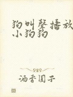 狗叫声播放吸引小狗狗